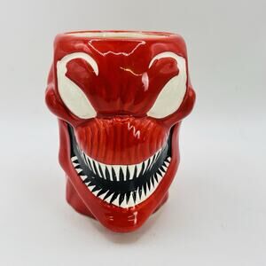 Marvel Venom Coffee Mug Carnage Monster Face Spider Man Red 16 oz Excellent 2015